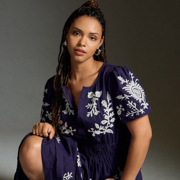 Anthropologie The Somerset Printed Maxi Dress - NWT - Size Large - Picture 9 of 11